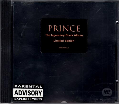 Prince The Black Album - Stickered Case German CD album (CDLP